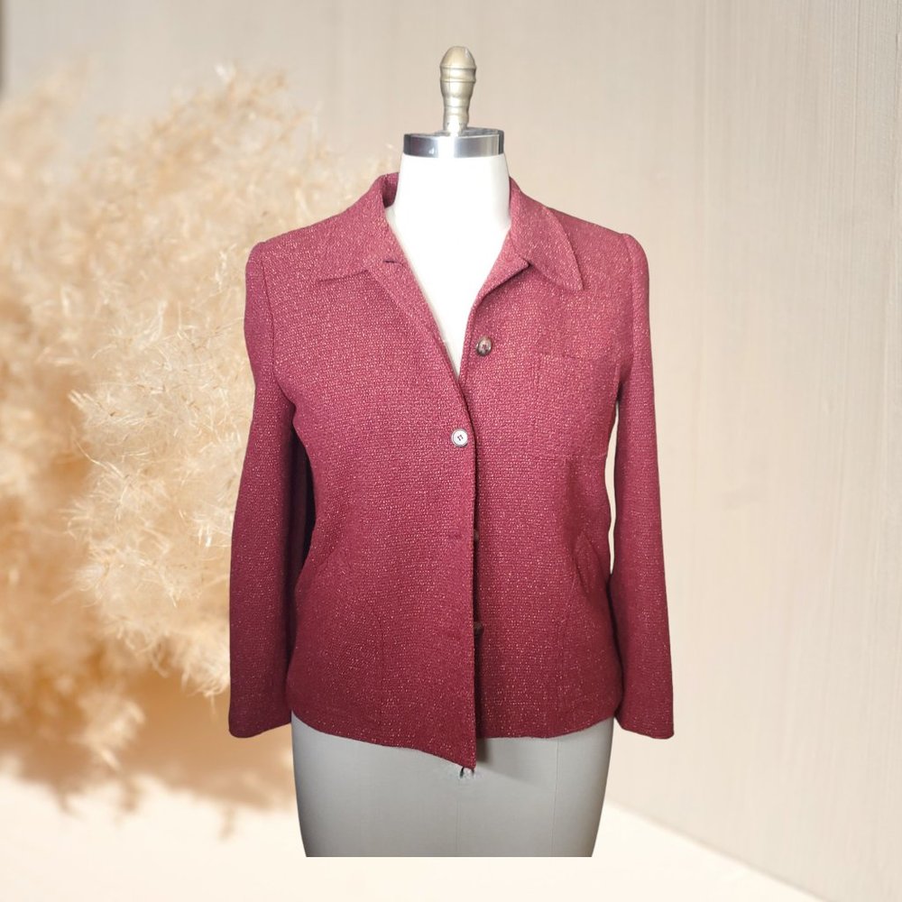 Orvis Vintage Tweed Women's Career Blazer - Button Up - Wool Blend - Fully Lined